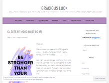 Tablet Screenshot of graciousluck.com